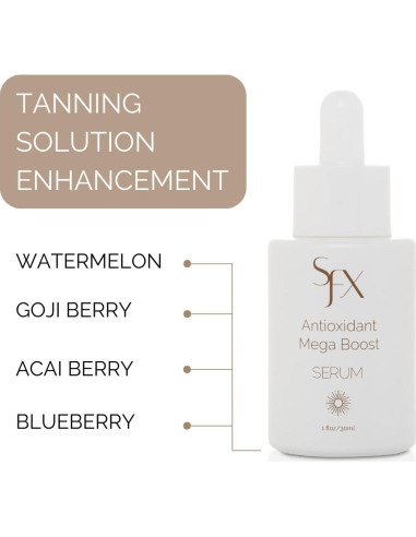 Aditivo Bronceado Sin Sol SunFX 30ml - Antioxidantes Sandía, Goji, Acai