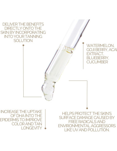 Aditivo Bronceado Sin Sol SunFX 30ml - Antioxidantes Sandía, Goji, Acai