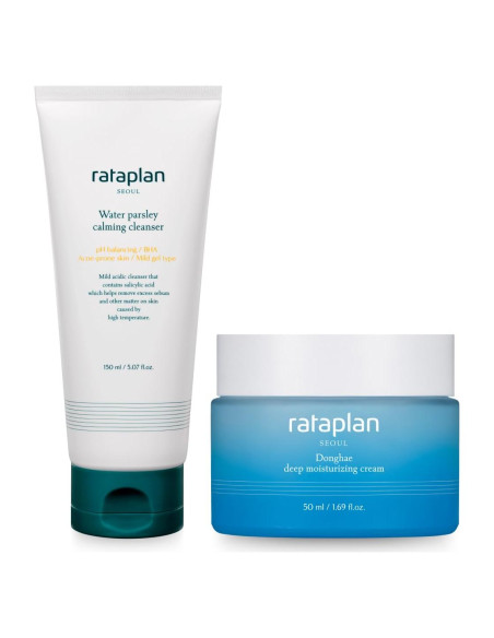 Limpiador y Crema Hidratante Donghae para Piel Sensible