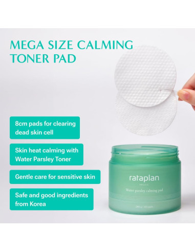 Tónico Calmante y Almohadillas de Perejil de Agua RATAPLAN
