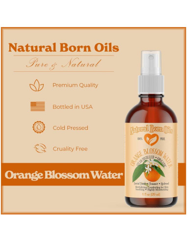 Agua de Flor de Naranjo 118ml Natural Born Oils