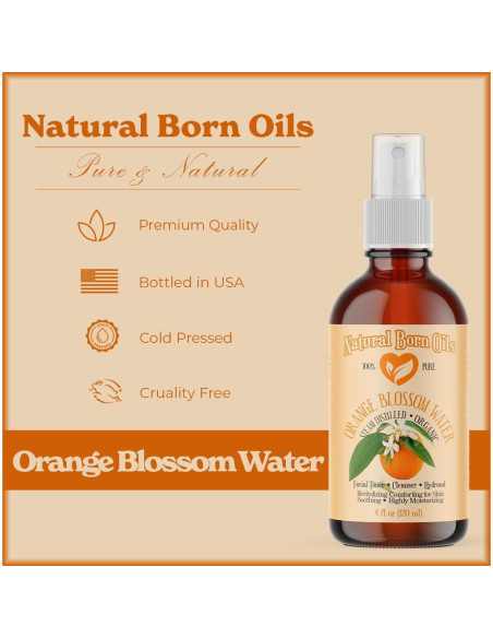 Agua de Flor de Naranjo 118ml Natural Born Oils