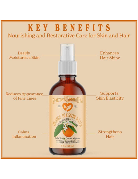 Agua de Flor de Naranjo 118ml Natural Born Oils