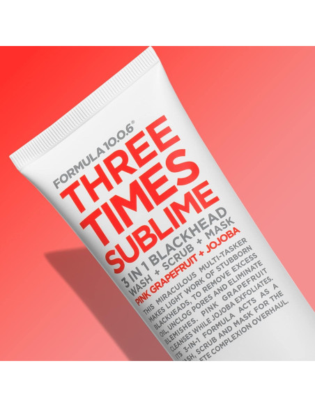 Máscara Facial 3 en 1 Formula 10.0.6 100ml - Exfoliante y Lavado