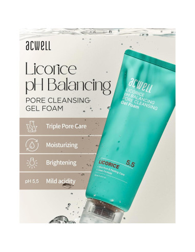 ACWELL Gel Limpiador Facial Espumoso pH Equilibrante 160 ml