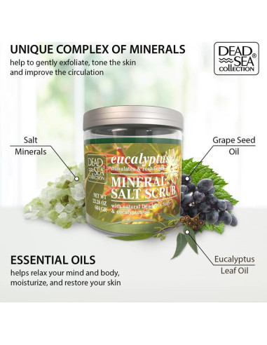 Exfoliante Corporal Eucalipto Colección del Mar Muerto 660g