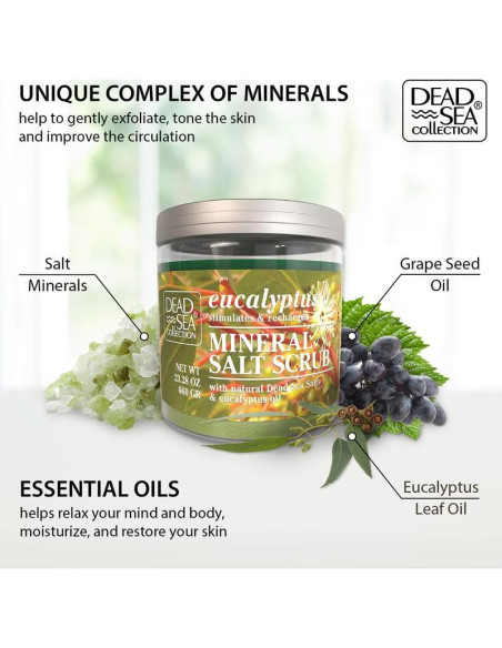 Exfoliante Corporal Eucalipto Colección del Mar Muerto 660g