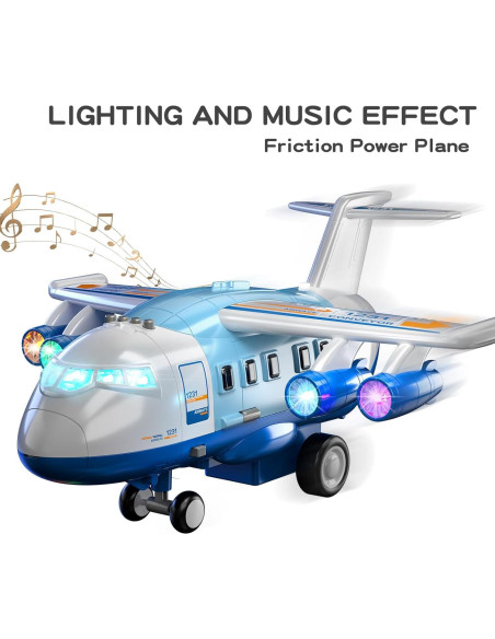 Avión de Transporte TEMI con 12 Vehículos y Tapete