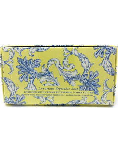 Jabón Vegetal Lujo Greenwich Bay 366g Leche Fresca Paquete 3 2