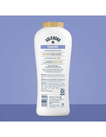 Polvo Corporal Gold Bond Comfort 283.5 g Libre de Talco Aloe Manzanilla