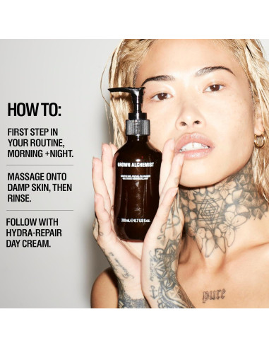 Limpiador Facial en Gel Suave Grown Alchemist 200ml Natural