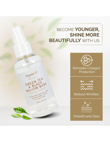 Spray Tonificante Hidratante 120ml 01 Organic - Té Verde