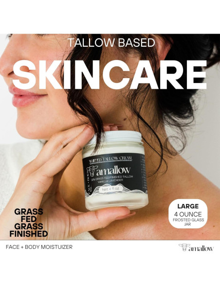 Crema de Grasa Alimentaria de Res Amallow 100% Natural + Bálsamo Labial Crema de Grasa Alimentaria de Res Amallow 100% Natural + Bálsamo Labial