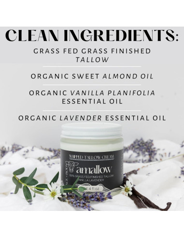 Crema de Grasa Alimentaria de Res Amallow 100% Natural + Bálsamo Labial