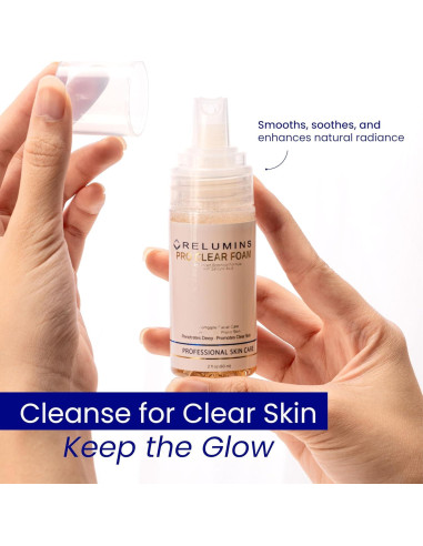Relumins Pro Clear Foaming Wash 120ml - Limpieza Profunda Natural