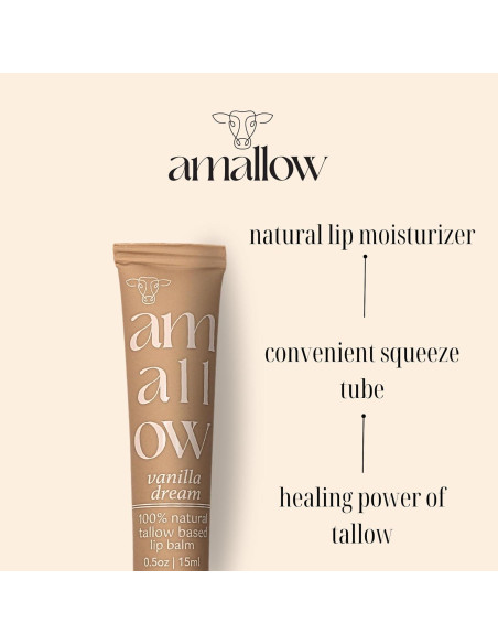 Crema de Grasa Alimentaria de Res Amallow 100% Natural + Bálsamo Labial Crema de Grasa Alimentaria de Res Amallow 100% Natural + Bálsamo Labial