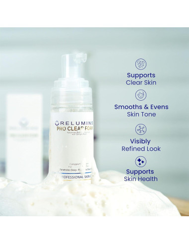 Relumins Pro Clear Foaming Wash 120ml - Limpieza Profunda Natural