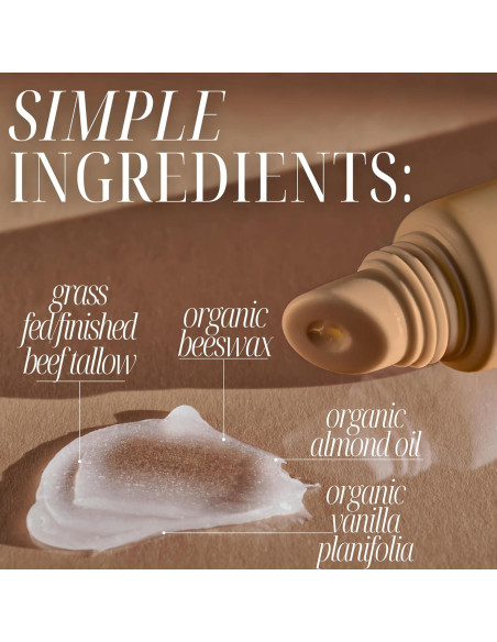 Crema de Grasa Alimentaria de Res Amallow 100% Natural + Bálsamo Labial Crema de Grasa Alimentaria de Res Amallow 100% Natural + Bálsamo Labial