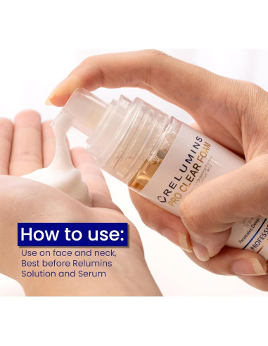 Relumins Pro Clear Foaming Wash 120ml - Limpieza Profunda Natural