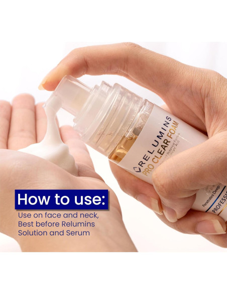 Relumins Pro Clear Foaming Wash 120ml - Limpieza Profunda Natural