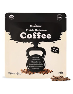 Café de Champiñones OrganiiLand con Colágeno y Proteína 30 Porciones