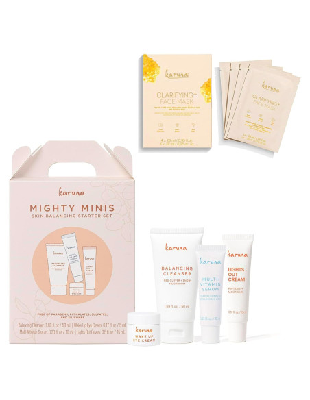 Set de Cuidado de Piel Karuna Mighty Minis + 4 Mascarillas