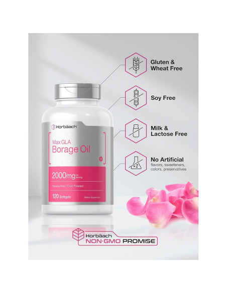 Cápsulas de Aceite de Borraja Horbach 2000 mg - 120 Gelatinas