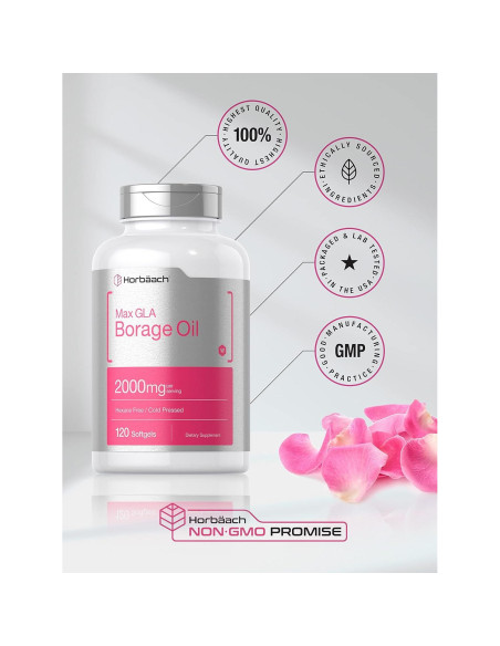 Cápsulas de Aceite de Borraja Horbach 2000 mg - 120 Gelatinas