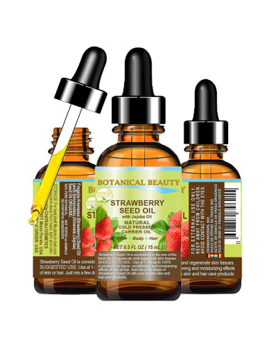 Aceite de Semilla de Fresa 100% Puro 15 ml - Hidratante Natural