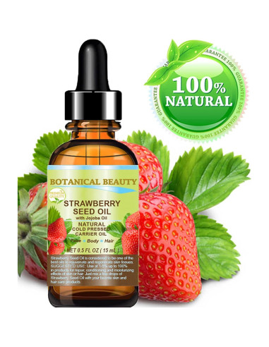 Aceite de Semilla de Fresa 100% Puro 15 ml - Hidratante Natural
