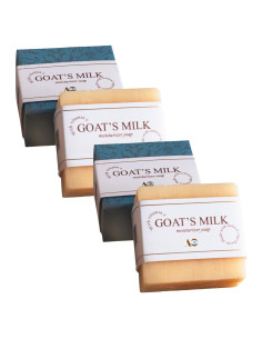 Jabón de Leche de Cabra AniO - Hidratante con Miel y Vitamina E - 4 Barras