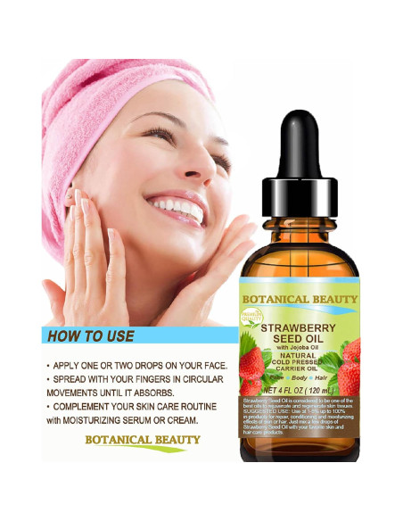 Aceite de Semilla de Fresa 100% Puro 15 ml - Hidratante Natural
