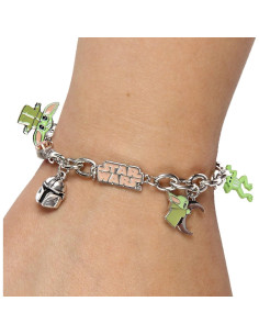 Pulsera de Encanto Bebé Yoda Bioworld 25.4 cm The Mandalorian 2