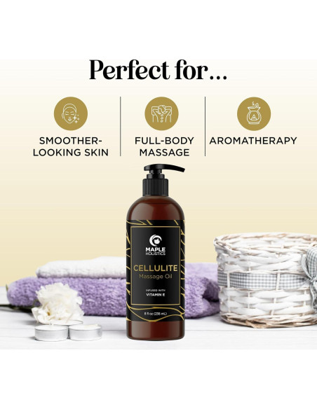 Aceite de Masaje Anticelulitis Maple Holistics 248g - Reafirmante