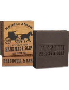 Jabón Natural Exfoliante Honest Amish 170g Pachulí 2