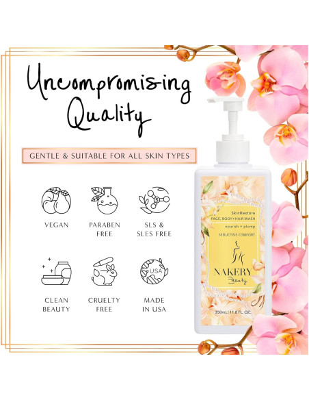 Jabón Corporal Hidratante Nakery SkinRestore 350ml - Piel Sensible