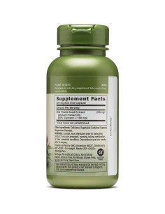 Suplemento Cardo Mariano GNC Herbal Plus 200mg 100 Porciones 2