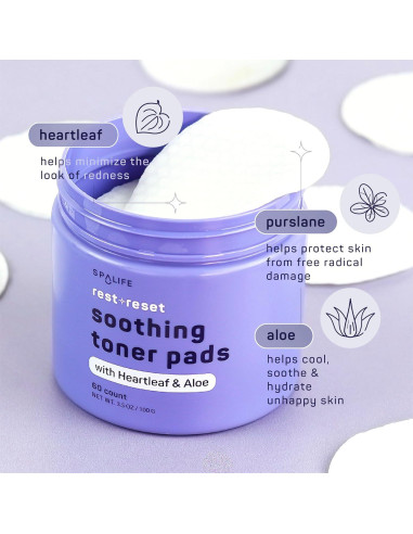 Almohadillas Tónicas SpaLife Descanso + Reinicio 330g