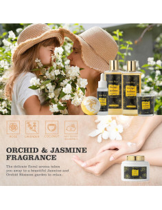 Cesta de Regalo Spa Saint Roy - 8 Piezas Orquídea y Jazmín 2