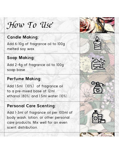 Aceite de fragancia HIQILI Jazmín 100g para difusor y velas