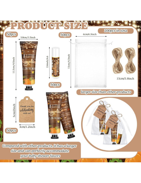 50 Sets Regalo Loción de Manos y Bálsamo Labial Dimsile