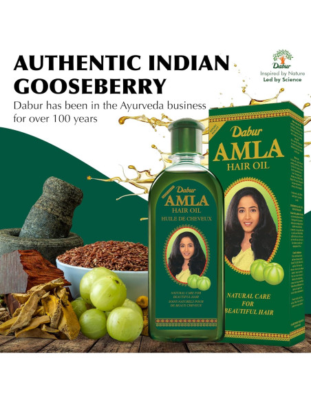 Aceite Capilar Dabur Amla 500ml x3 - Cuidado Natural Unisex