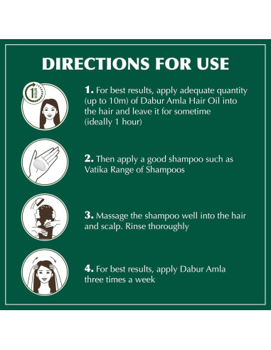 Aceite Capilar Dabur Amla 500ml x3 - Cuidado Natural Unisex