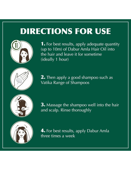 Aceite Capilar Dabur Amla 500ml x3 - Cuidado Natural Unisex