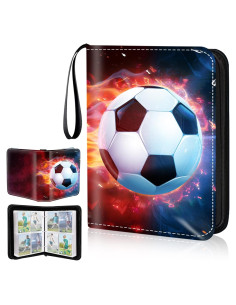 Carpeta de Tarjetas de Fútbol Hugestar 400 Bolsillos Resistente