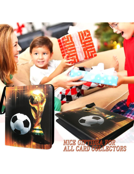 Carpeta de Tarjetas de Fútbol QANYYO 900 Bolsillos Recargable Carpeta de Tarjetas de Fútbol QANYYO 900 Bolsillos Recargable