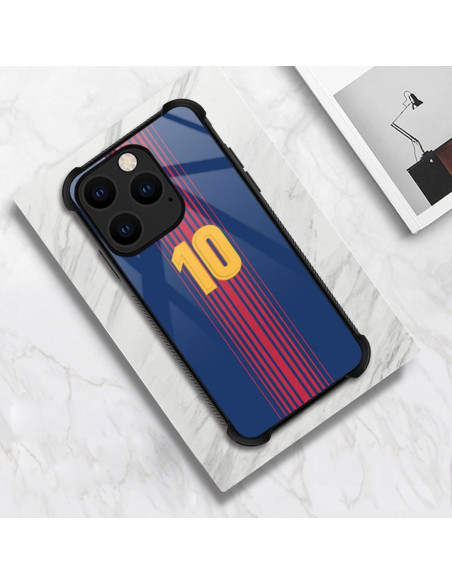 Funda CARLOCA para iPhone 15 Pro, diseño Jersey No.10, antiarañazos