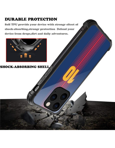 Funda CARLOCA para iPhone 15 Pro, diseño Jersey No.10, antiarañazos