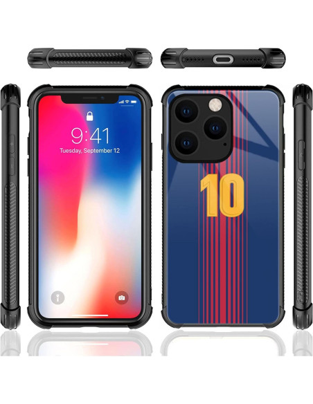 Funda CARLOCA para iPhone 15 Pro, diseño Jersey No.10, antiarañazos