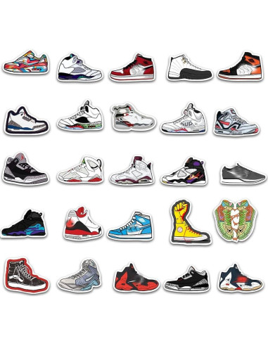 50 Pegatinas de Vinilo Impermeables Sticker Universe Zapatillas